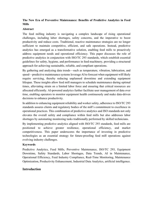 First page of The New Era of Preventive Maintenance
