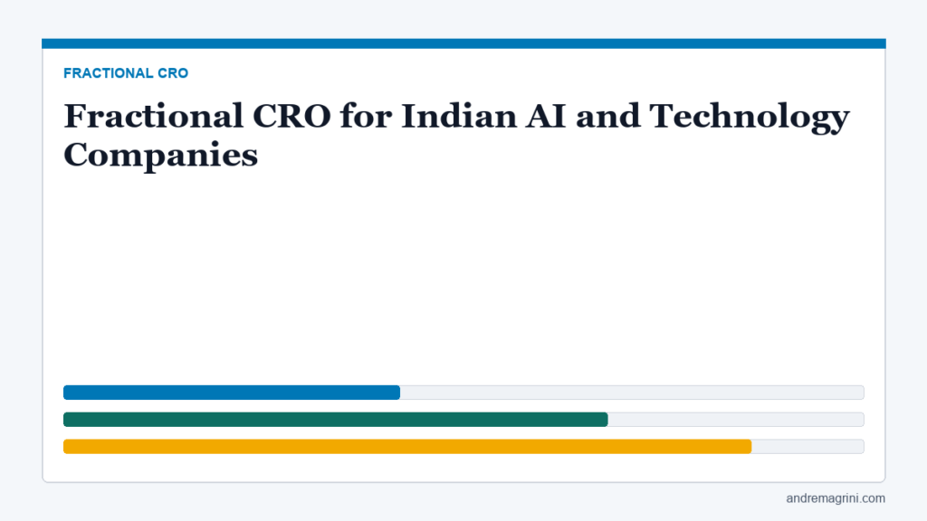 Fractional CRO for Indian AI and Technology Companies