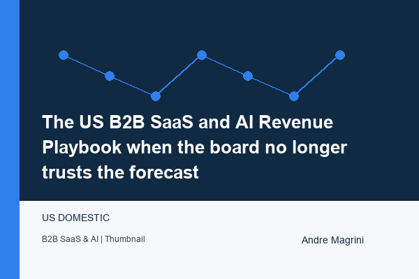 The US B2B SaaS and AI Revenue Playbook when the board no longer trusts the forecast - article by Andre Magrini